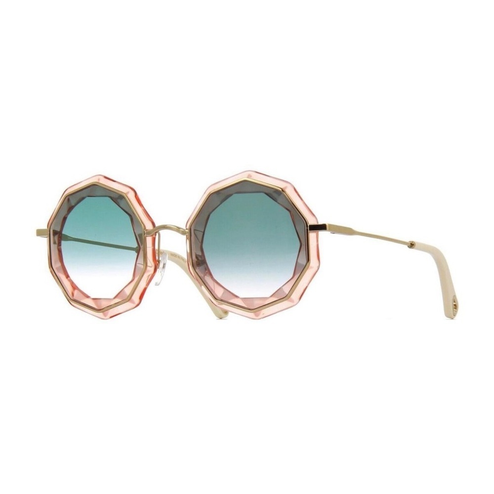Chloé Chlo Rosie CE160S Transparent Rose/light Blue Shaded 739 A Sunglas…​